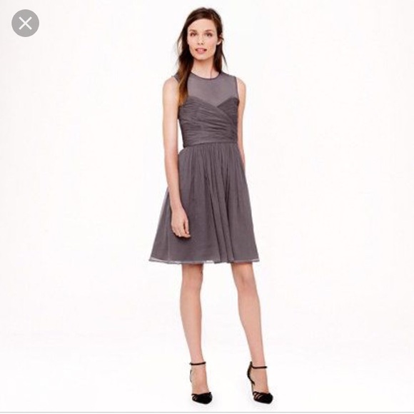 **SOLD** J.Crew Clara Dress in Silk Chiffon - Picture 4 of 4